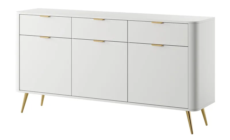 Walia Byrå 163 cm, Vit