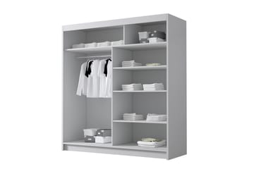 Chavez Garderob 180x215 cm - Svart - Products - Förvaring - Garderober & garderobssystem - Garderobsskåp