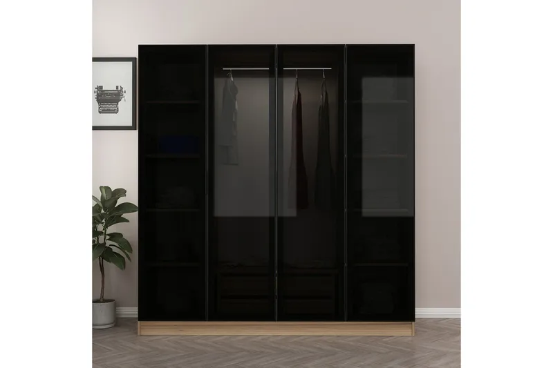 Fruitland Garderob 180 cm - Grå - Products - Förvaring - Garderober & garderobssystem - Garderobsskåp