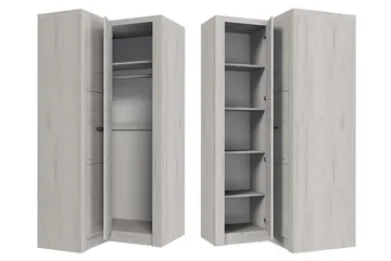 Indianapolis Garderob 106x58x192 cm - Ljus ask - Products - Förvaring - Garderober & garderobssystem - Garderobsskåp