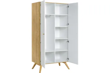 Nature Garderob Vit/Natur - Vit/Trä/natur - Products - Förvaring - Garderober & garderobssystem - Garderobsskåp