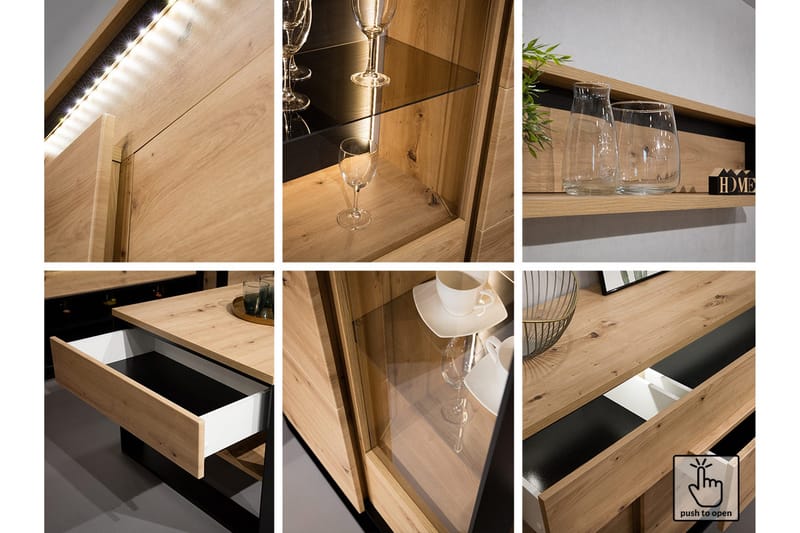 Quant Garderob 50x95 cm - Ek/Svart - Products - Förvaring - Garderober & garderobssystem - Garderobsskåp