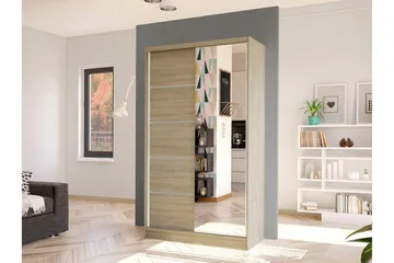 Glenmore Garderob m. Spegel Brown - Products - Förvaring - Garderober & garderobssystem