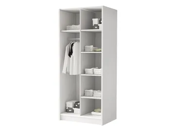 Herrljunga Garderob 100x215 cm - Brun/Svart - Products - Förvaring - Garderober & garderobssystem