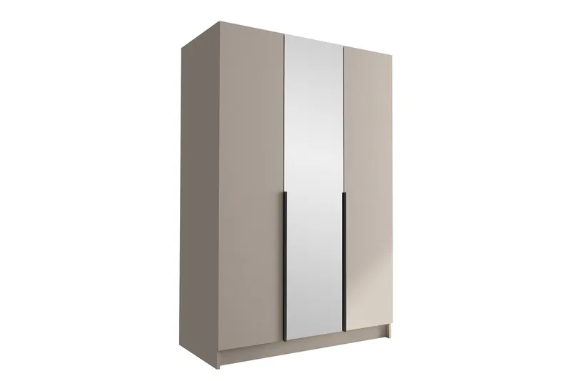 Herrljunga Garderob med Spegel 150 cm, Kashmir/Svart