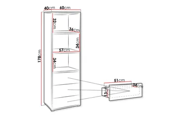 Bokhylla - Vit - Products - Förvaring - Hylla - Bokhylla