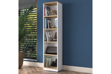 Dystany Bokhylla 40 cm - Vit/Valnöt - Products - Förvaring - Hylla - Bokhylla