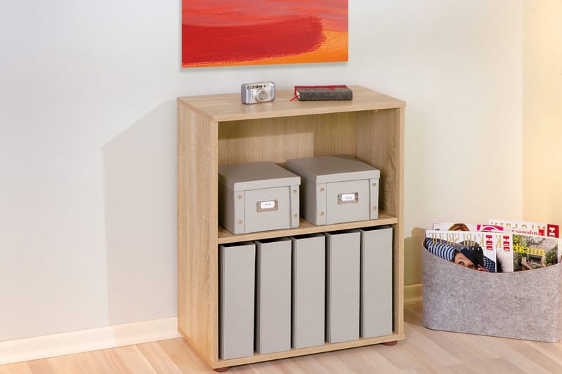 Imhilde Bokhylla 60x75 cm - Ljus Ek - Products - Förvaring - Hylla - Bokhylla
