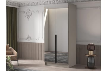 Julissa Garderob med Spegel 100 cm - Kashmir/Svart - Products - Förvaring - Garderober & garderobssystem