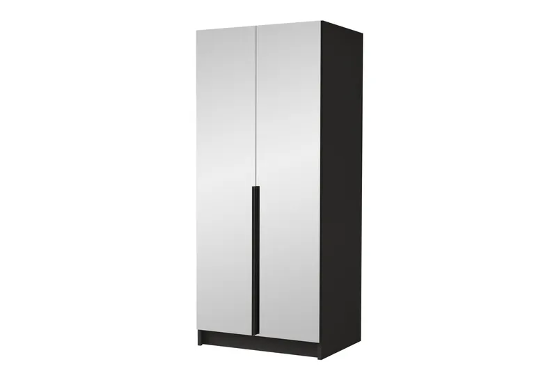 Julissa Garderob med Spegel 100 cm, Svart
