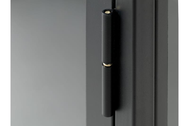 Ambra Vitrinskåp 40,3 cm djup 90 cm bred 190 cm hög Mörk Metall - Svart - Products - Förvaring - Skåp - Vitrinskåp