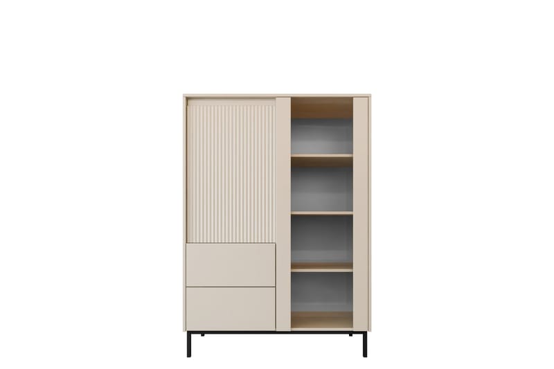 Bjurholm Vitrinskåp 104x146 cm - Beige - Products - Förvaring - Skåp - Vitrinskåp
