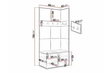 Dunvegan Highboard - Brun - Products - Förvaring - Skåp - Förvaringsskåp