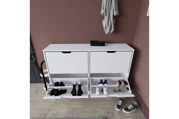 Durusu Skoskåp 120,5 cm - Mattvit - Products - Förvaring - Sk åp - Förvaringsskåp