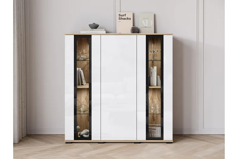 Gamal Highboard - Brun/Vit - Products - Förvaring - Förvaringsmöbler - Sideboard & skänk