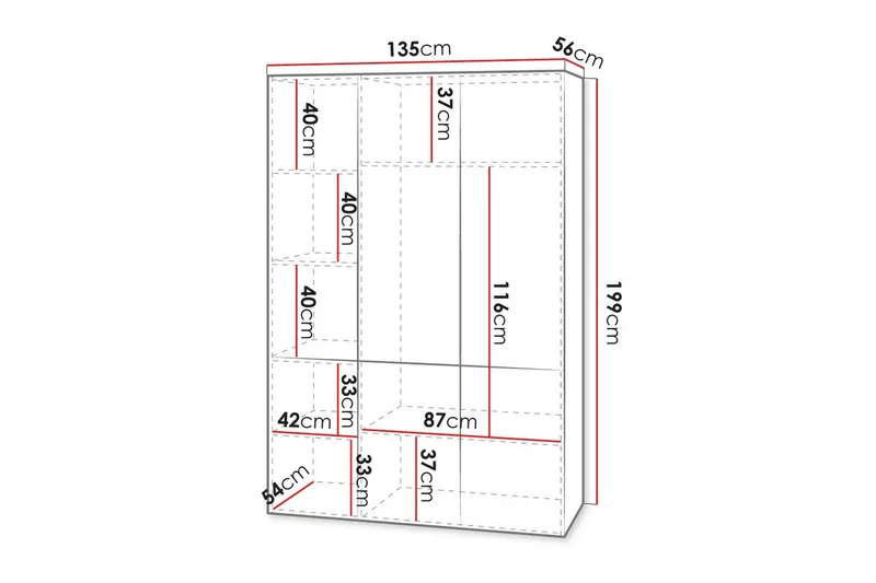 Juniskär Highboard - Svart - Products - Förvaring - Skåp - Förvaringsskåp