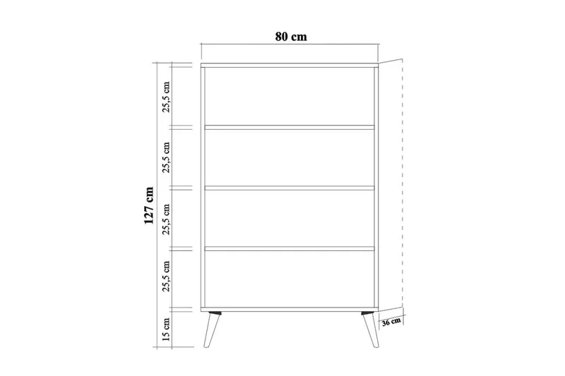 Vellavie Skåp 80 cm Träpanel - Brun - Products - Förvaring - Skåp - Förvaringsskåp