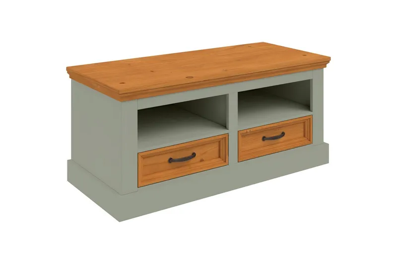 Selma Skobänk 100 cm - Grön - Products - Förvaring - Skoförvaring - Skobänk & skohylla med bänk