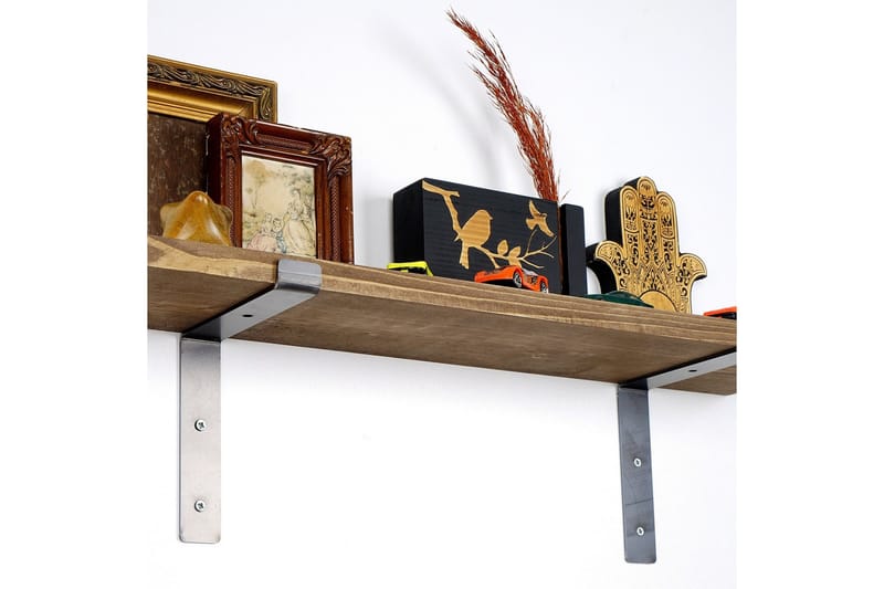 Lilamae Vägghylla 60 cm - Svart/Valnöt - Products - Förvaring - Småförvaring - Väggförvaring