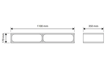 Marinport Väggskåp 110 cm - Beige - Products - Förvaring - Småförvaring - Väggförvaring