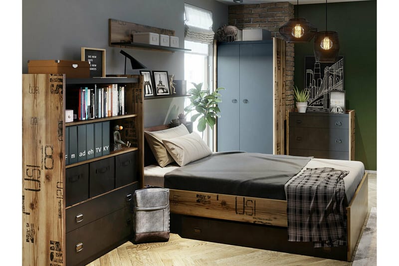 Rathmore Vägghylla 110x22 cm - Grå - Products - Förvaring - Småförvaring - Väggförvaring