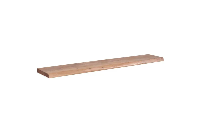 Vägghylla Wohnling träkant, massivt trä, flytande hylla, lantlig stil 140 cm, 140 cm