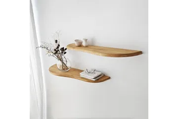 Wavy Vägghylla 100 cm - Ek - Products - Förvaring - Småförvaring - Väggf örvaring