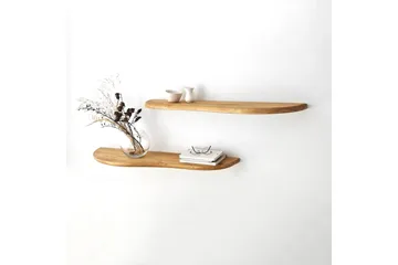 Wavy Vägghylla 100 cm - Ek - Products - Förvaring - Småförvaring - Väggförvaring