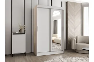 Tallmo Garderob m. Spegel 120x200 cm - Beige - Products - Förvaring - Garderober & garderobssystem