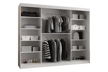Tallmo Garderob m. Spegel 250x200 cm - Brun/Beige - Products - Förvaring - Garderober & garderobssystem