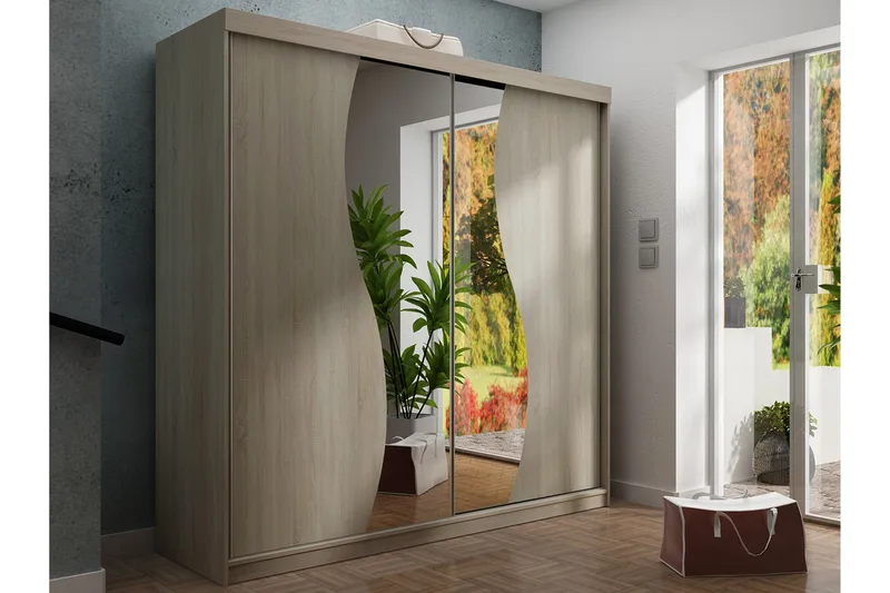 Top Garderob 200x62x200 cm - Ek - Products - Förvaring - Garderober & garderobssystem