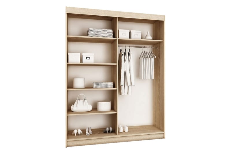 Top Garderob 62x150 cm - Mörkt askträ - Products - Förvaring - Garderober & garderobssystem