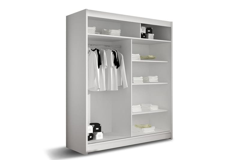 West Garderob 150x58x200 cm LED-belysning - Beige - Products - Förvaring - Garderober & garderobssystem
