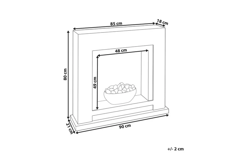 Elektrisk eldstad Sahara - Products - Inredning - Kaminer - Kamin utan skorsten - Elkamin