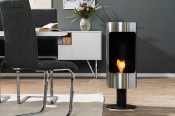 Plaza Fristående Etanolkamin 84x30x30 cm i Rostfritt stål - Svart - Products - Inredning - Kaminer - Kamin utan skorsten - Etanolkamin