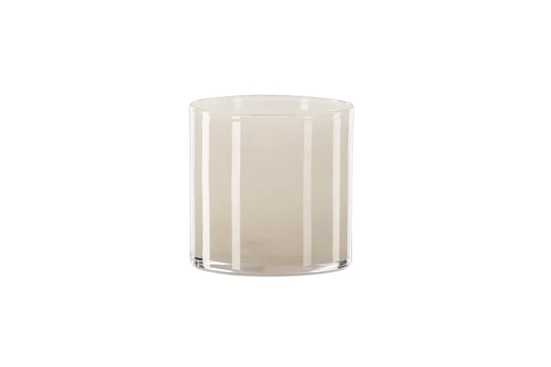 Glora Ljuslykta 12x12 cm - Beige - Products - Inredning - Ljus & dofter - Ljusstakar & ljuslyktor