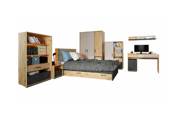 Rathmore Möbelset För Barnrum - Svart - Products - Möbler - Barnmöbler - Barnmöbelset