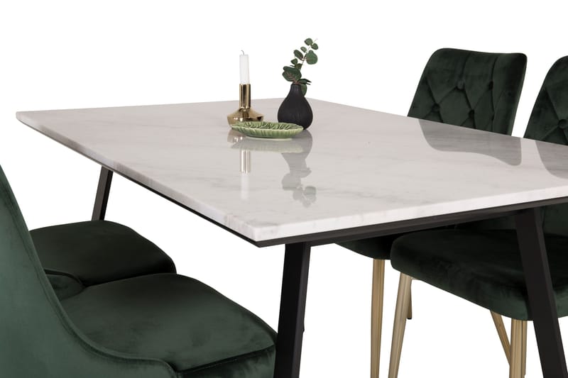 Admira Matgrupp med 4 Valerie Lyx Sammetsstol - Products - Möbler - Bord & matgrupp - Matgrupp