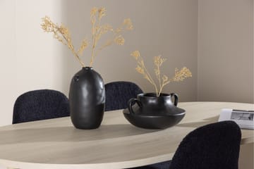 Andy Matgrupp 180 cm Oval med 4 Polar stolar - Whitewash/Svart - Products - Möbler - Bord & matgrupp - Matgrupp