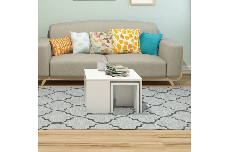 Elegancia Satsbord 60 cm 4 Bord - Vit - Products - Möbler - Bord & matgrupp - Avlastningsbord & sidobord - Satsbord