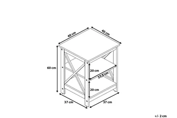 Foster Sidobord 40 cm - Vit - Products - Möbler - Bord & matgrupp - Avlastningsbord & sidobord - Brickbord & småbord