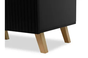 Juniskär Sängbord Fyrkantig Svart|Guld - Products - Möbler - Bord & matgrupp - Avlastningsbord & sidobord - Sängbord & nattduksbord