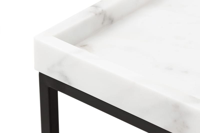 Kungshult Sidobord 60 cm - Vit/Svart - Products - Möbler - Bord & matgrupp - Avlastningsbord & sidobord - Brickbord & småbord