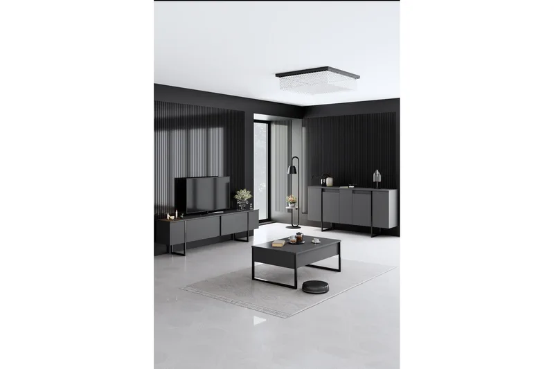 Luxe Konsollbord 160 cm - Grå/Svart - Products - Möbler - Bord & matgrupp - Avlastningsbord & sidobord - Konsolbord & hallbord
