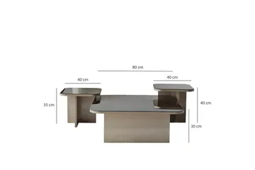 Moosonee Soffbord 80 cm - Beige - Products - Möbler - Bord & matgrupp - Avlastningsbord & sidobord - Satsbord