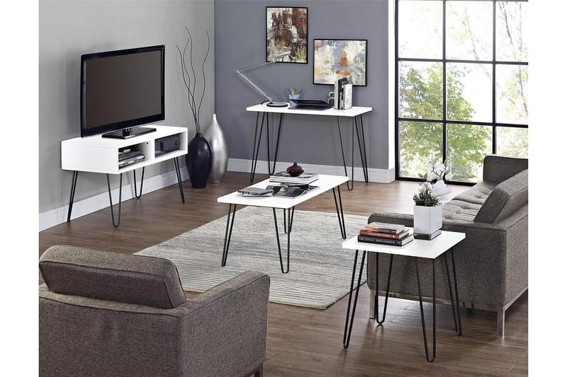 Owen Sidobord 50 cm Vit - Dorel Home - Products - Möbler - Bord & matgrupp - Avlastningsbord & sidobord - Brickbord & småbord