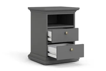 Paris Sängbord - Grå - Products - Möbler - Bord & matgrupp - Avlastningsbord & sidobord - Sängbord & nattduksbord