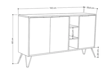 Rinorea Konsollbord 142x83 cm - Vit - Products - Möbler - Bord & matgrupp - Avlastningsbord & sidobord - Konsolbord & hallbord