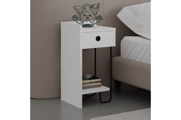 Sirius Sängbord 32x30 cm Vit - Hanah Home - Products - Möbler - Bord & matgrupp - Avlastningsbord & sidobord - Sängbord & nattduksbord