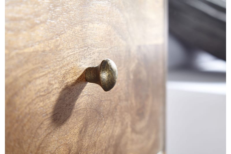 Seddik Sängbord 35 cm Rektangulär - Guld/Brun - Products - Möbler - Bord & matgrupp - Avlastningsbord & sidobord - Sängbord & nattduksbord